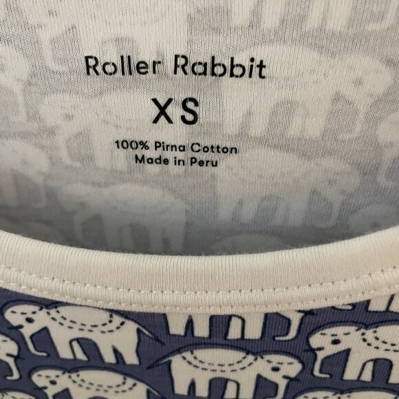 Roller Rabbit - Elephant Print Nightgown with Pocket - Blue - Picture 3 of 3